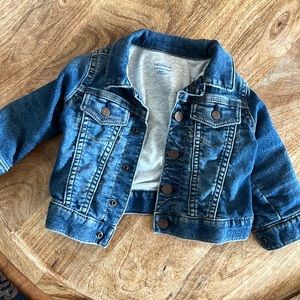 Warm baby jean jacket